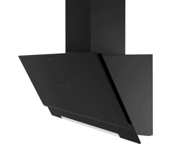 Pelgrim DSGA990MAT afzuigkap - zwart glas - schuin anti-hoofdstoot