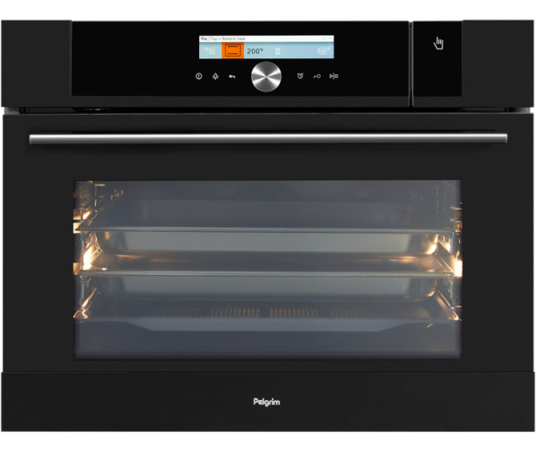 Pelgrim OVS824MAT inbouw combi-stoomoven - mat zwart