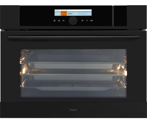 Pelgrim OVS834MAT inbouw combi-stoomoven - mat-zwart