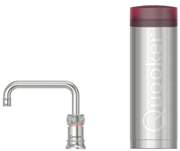 Quooker PRO3 Classic Nordic Square ROESTVRIJSTAAL - kokend water kraan