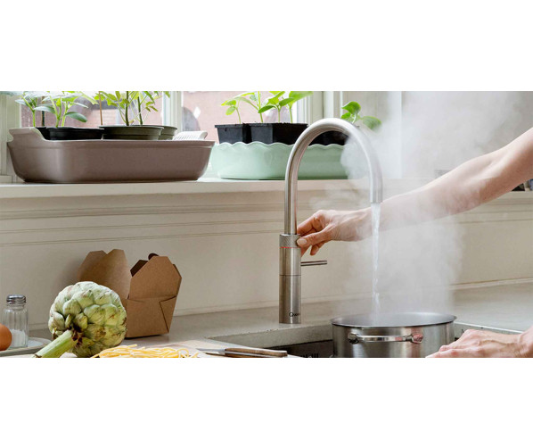 Quooker PRO3 Fusion Round Chroom - kokend water kraan