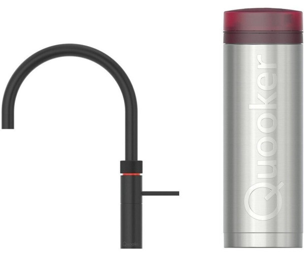 Quooker PRO3 Fusion Round ZWART - kokend water kraan
