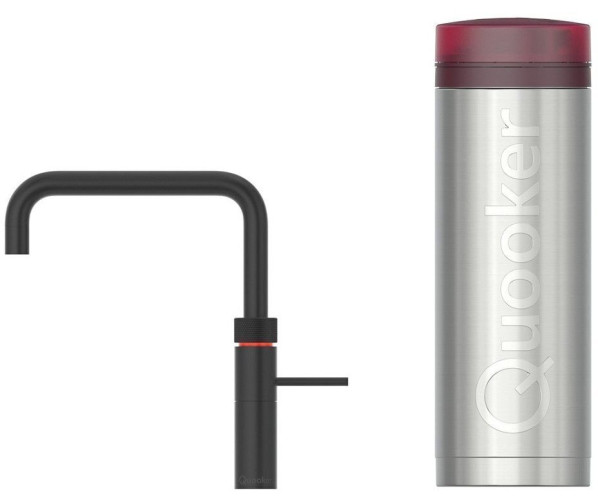 Quooker PRO3 Fusion Square ZWART - kokend water kraan