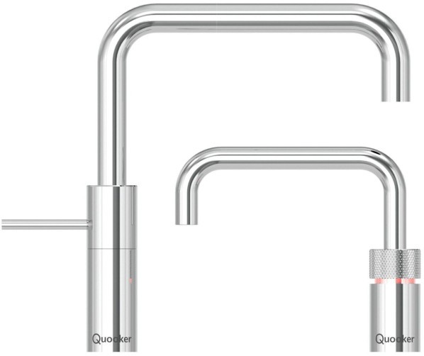 Quooker PRO3 Nordic Square Twintaps kokend water kraan