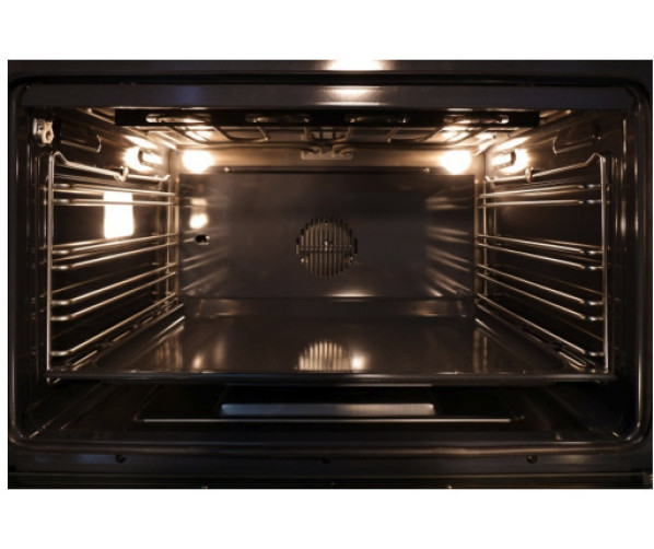 Grote oven 70L en kleine oven 39L van het Steel AP10FF-4M gasfornuis