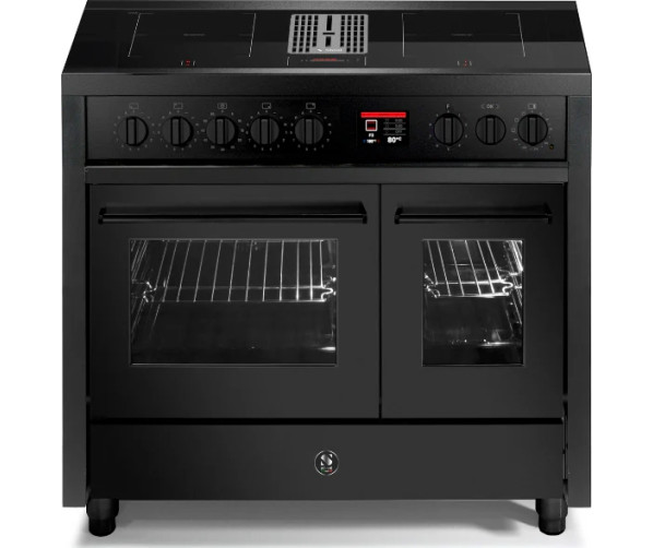 Steel EQ10FF-4FIKW NF inductie fornuis met afzuiging - mat zwart