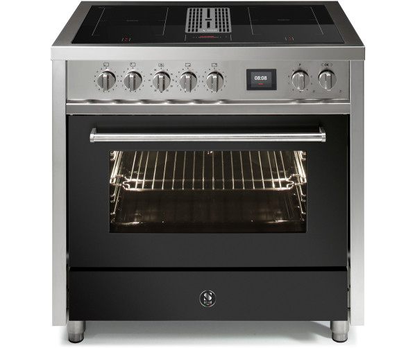 Steel Enfasi Mistral EQ9F-4FIK inductie fornuis met afzuiging