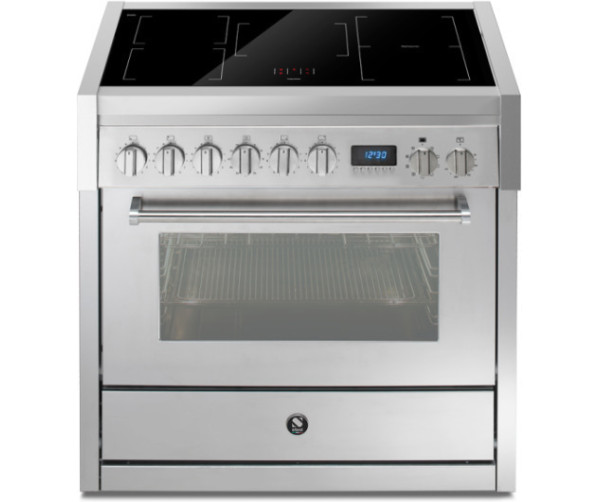 Steel GP9F-5FI inductie fornuis – vrijstaand 90 cm fornuis met 5 inductiezones en multifunctionele oven