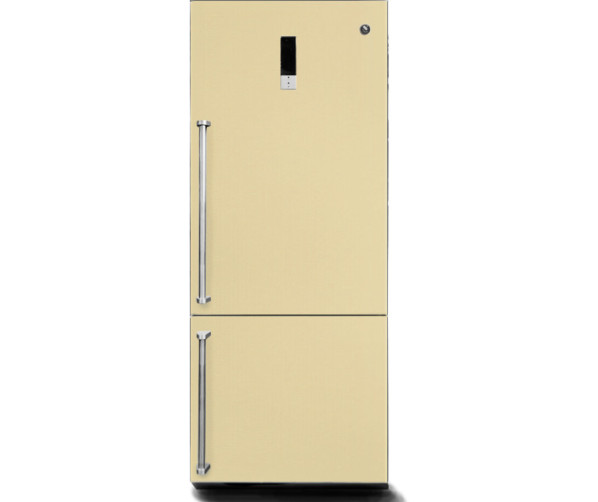 Steel GQFRB-7 SX koel/vriescombinatie - Genesi - crema