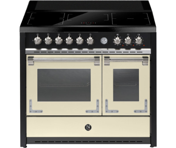 Steel X10FF-5FIW inductiefornuis in crème – 100 cm breed met afzuiging