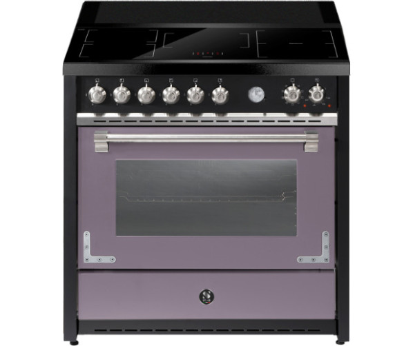 STEEL X9F‑5FIW fornuis in ametista paars met flexzones en krachtige afzuiginstallatie