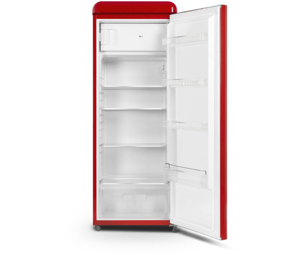 Schneider SCCL222VR retro jaren 50 koelkast - rood