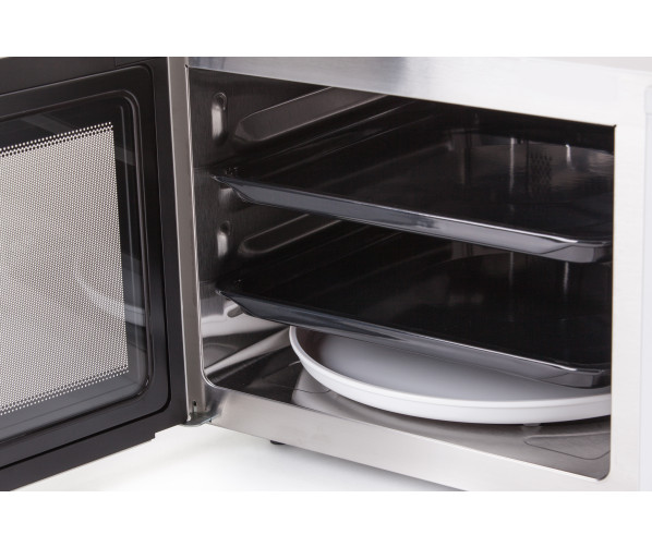 Sharp R971SWT combi-magnetron - vrijstaand - rvs