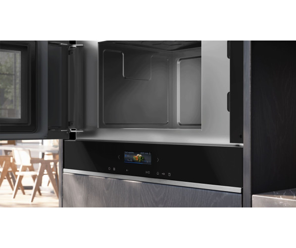 Siemens BF722L1B1 inbouw magnetron - linksdraaiend - zwart
