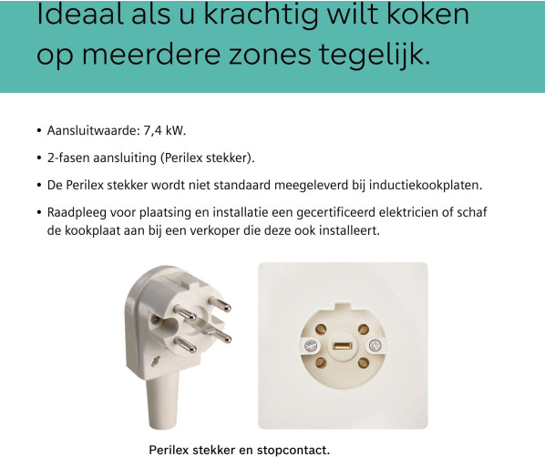 Siemens EX875HYC1M inbouw inductie kookplaat - 80 cm. breed