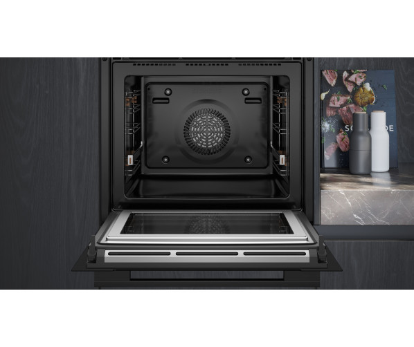 Siemens HM776GKB1 inbouw oven met magnetron - zwart