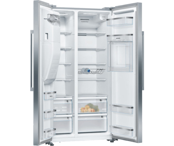 Siemens KA93GAIEP side-by-side koelkast - rvs - met minibar en ijsdispenser