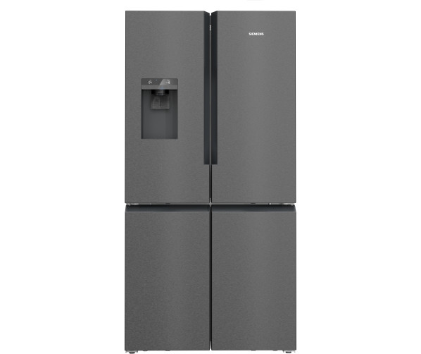 Siemens KF96DAXEA vrijstaande side-by-side koelkast - blacksteel