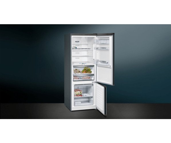 Siemens KG56FPXCA vrijstaande koel/vriescombinatie - blacksteel - 70 cm. breed