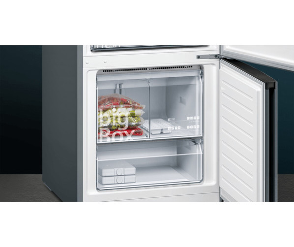 Siemens KG56FPXCA vrijstaande koel/vriescombinatie - blacksteel - 70 cm. breed