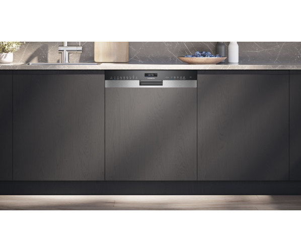 Siemens SN55ES11CE half geintegreerde inbouw vaatwasser - rvs bedieningspaneel