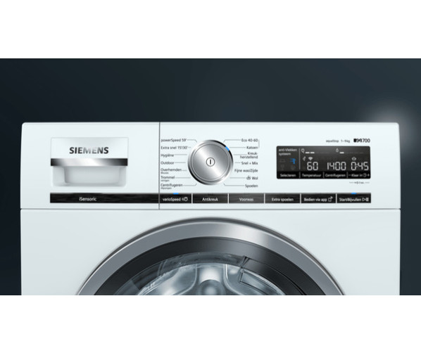 Siemens WM14VMH7NL wasmachine - 1400 toeren - 9 kg.