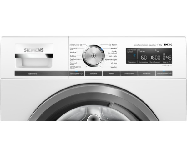 Siemens WM16XM75NL wasmachine met 10 kg. en 1600 toeren