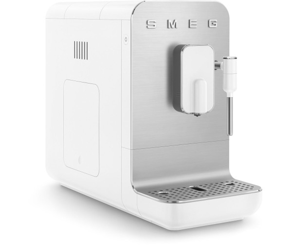Smeg BCC02WHMEU volautomatische koffiemachine - mat wit - retro jaren 50