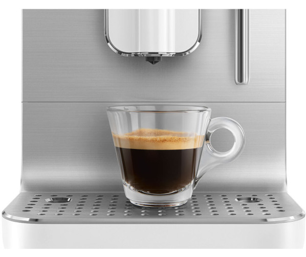 Smeg BCC02WHMEU volautomatische koffiemachine - mat wit - retro jaren 50