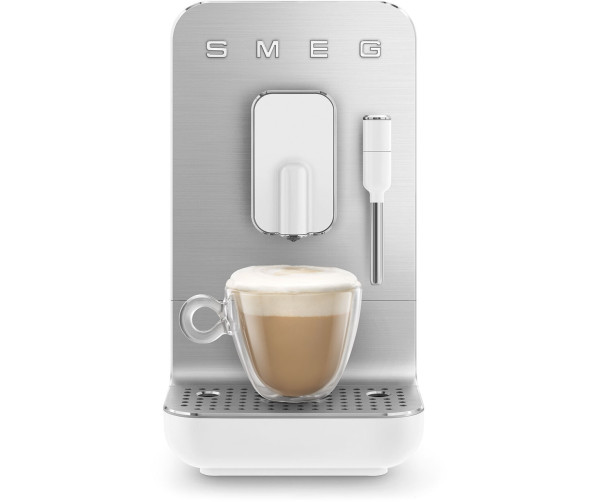 Smeg BCC02WHMEU volautomatische koffiemachine - mat wit - retro jaren 50