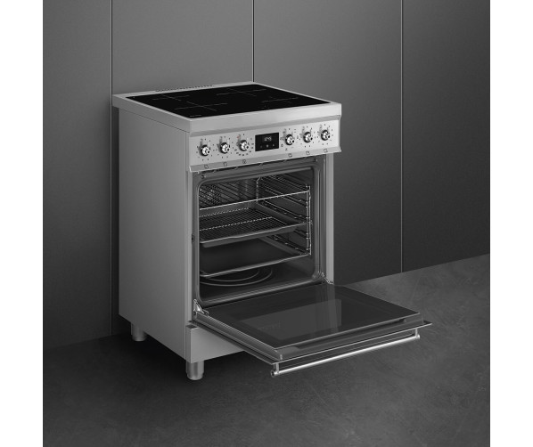 Smeg C6IMXM2 inductie fornuis - 60 cm. - rvs