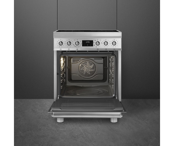 Smeg C6IMXM2 inductie fornuis - 60 cm. - rvs