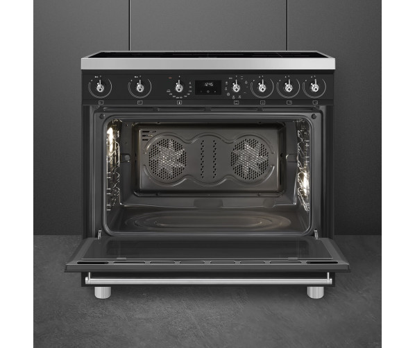 Smeg C9IMMB2 inductie fornuis - mat zwart - 90 cm