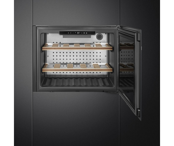 Smeg CVI121N3 inbouw wijnkoelkast - Linea - nis 45 cm.