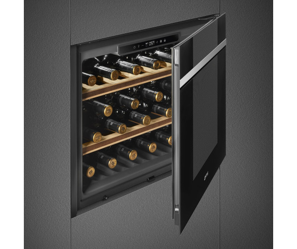 Smeg CVI121N3 inbouw wijnkoelkast - Linea - nis 45 cm.