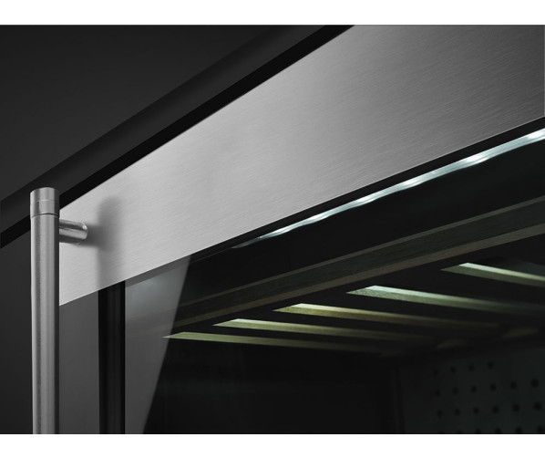 Smeg CVI338RX3 onderbouw wijnkoelkast - rechtsdraaiend - rvs