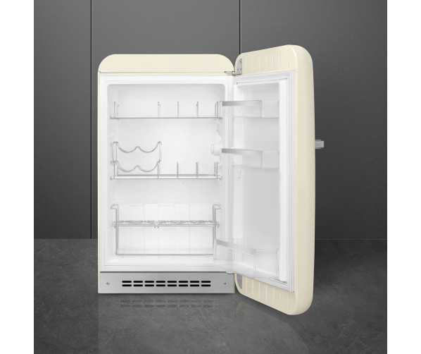 Smeg FAB10HRCR6 retro jaren 50 koelkast - creme
