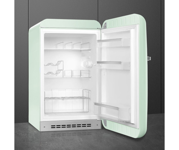 Smeg FAB10HRPG6 retro jaren 50 koelkast - waterwgroen - tafelmodel