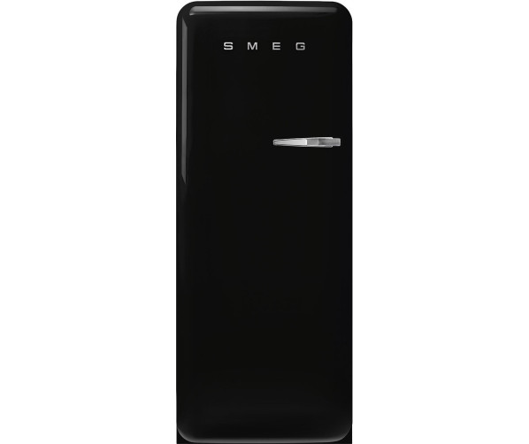 Smeg FAB28LBL6 retro jaren 50 koelkast - zwart - linksdraaiend