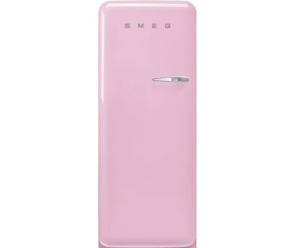 Smeg FAB28LPK6 retro jaren 50 koelkast - roze - linksdraaiend
