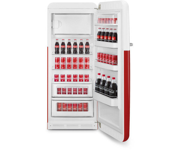 Smeg FAB28RDCC5 koelkast - Coca Cola retro jaren 50 - rood