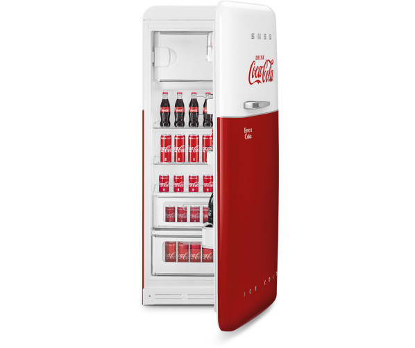 Smeg FAB28RDCC5 koelkast - Coca Cola retro jaren 50 - rood