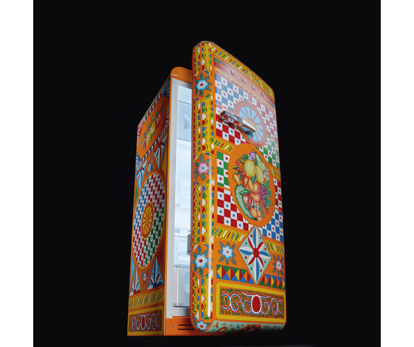 Smeg FAB28RDGC6 retro jaren 50 koelkast - Dolce&Gabbana