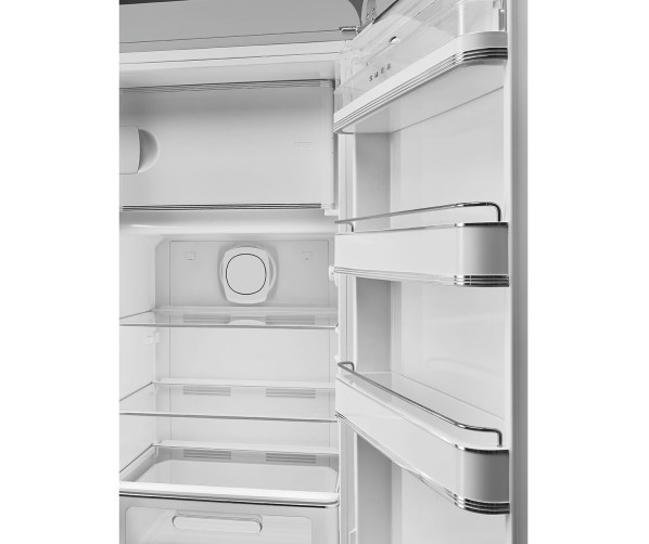 Smeg FAB28RSV6 retro jaren 50 koelkast - zilver - rechtsdraaiend