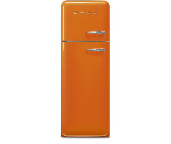 Smeg FAB30LOR6 retro jaren 50 koelkast - oranje - linksdraaiend