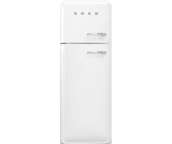 Smeg FAB30LWH6 retro jaren 50 koelkast - wit - linksdraaiend