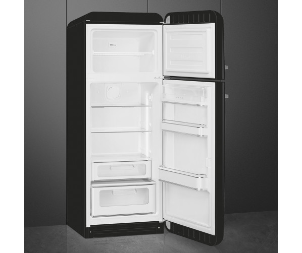 Smeg FAB30RBL6 retro jaren 50 koelkast - zwart