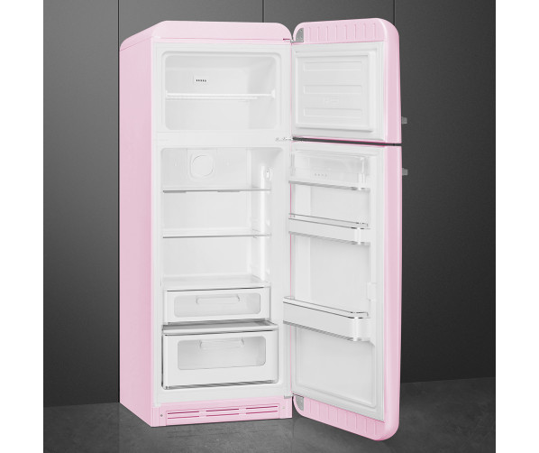 Smeg FAB30RPK6 retro jaren 50 koelkast - roze