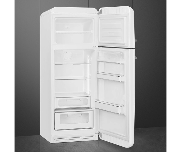 Smeg FAB30RWH6 retro jaren 50 koelkast - wit