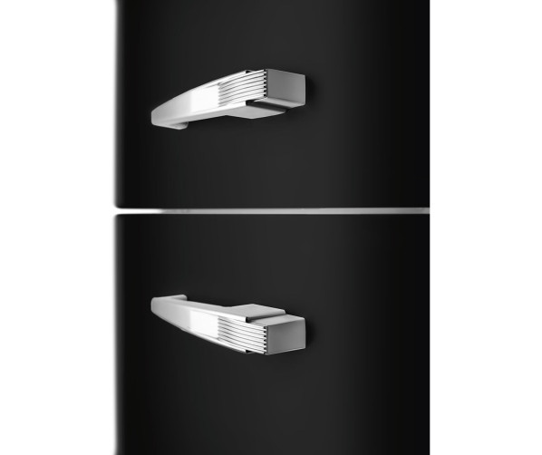 Smeg FAB32LBL6 retro jaren 50 koelkast - zwart - linksdraaiend